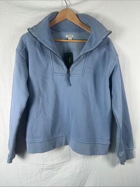 L.L. Bean Soft Light Blue Pullover Sweatshirt